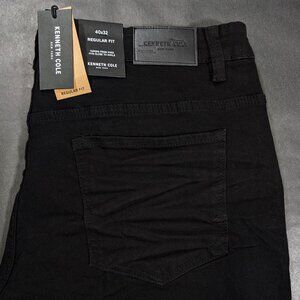 Kenneth Cole Men's Straight Fit 2-Way Stretch Denim Jeans Black Size 40x32